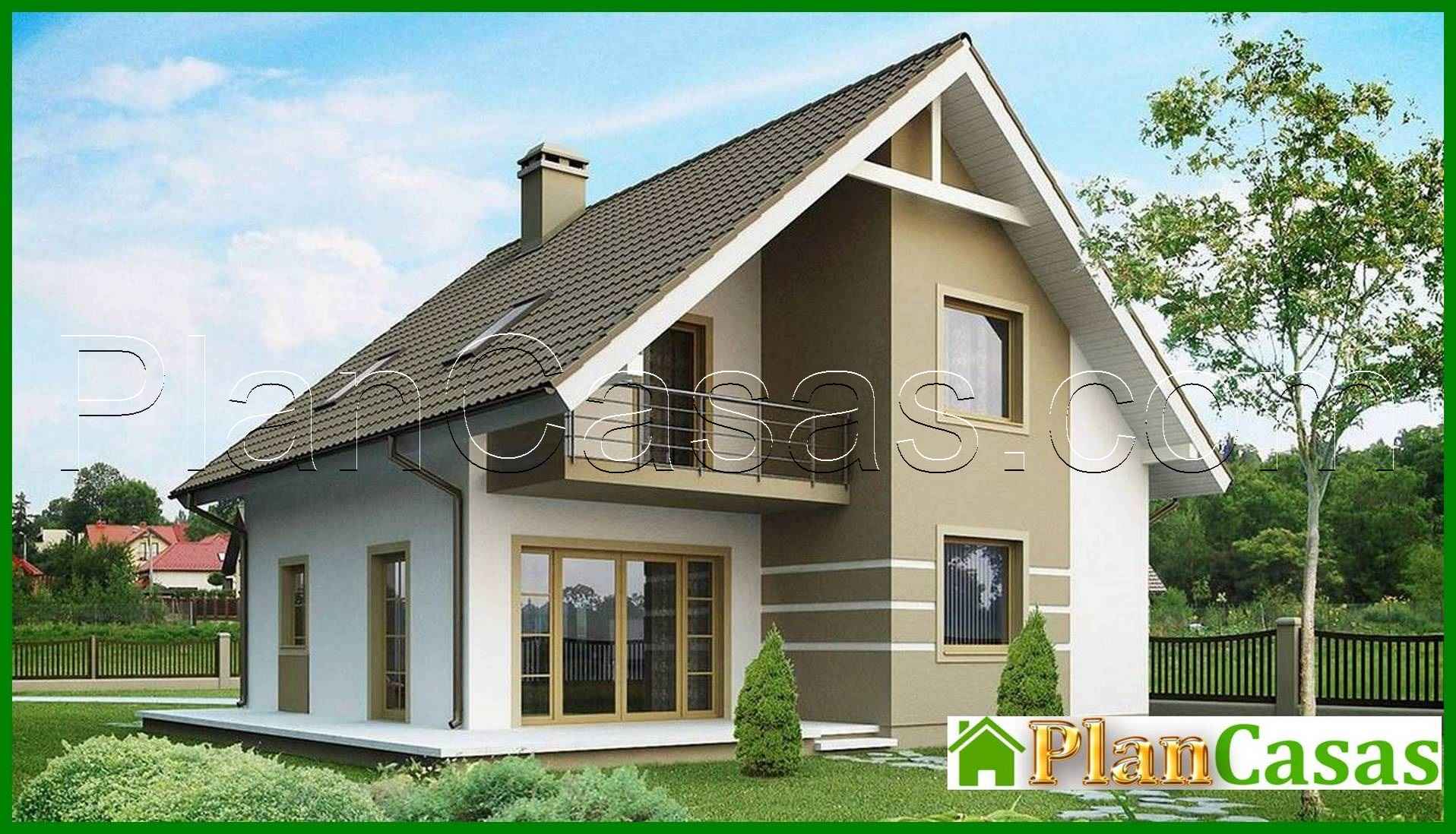 Visualization gallery - The project of a stylish economical cottage with an attic