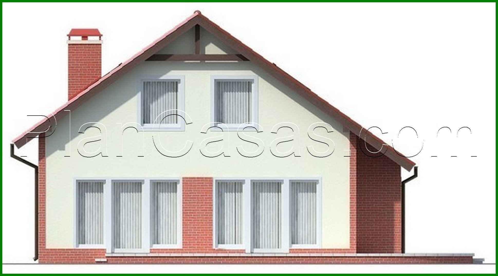 Visualization gallery - A project of a private country light cottage with an attic