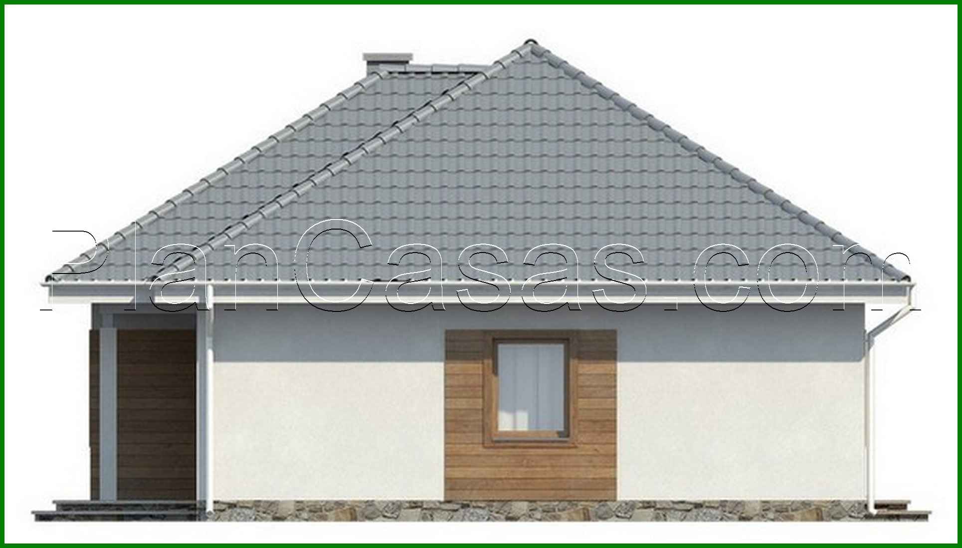 Visualization gallery - One-storey house project with a covered terrace