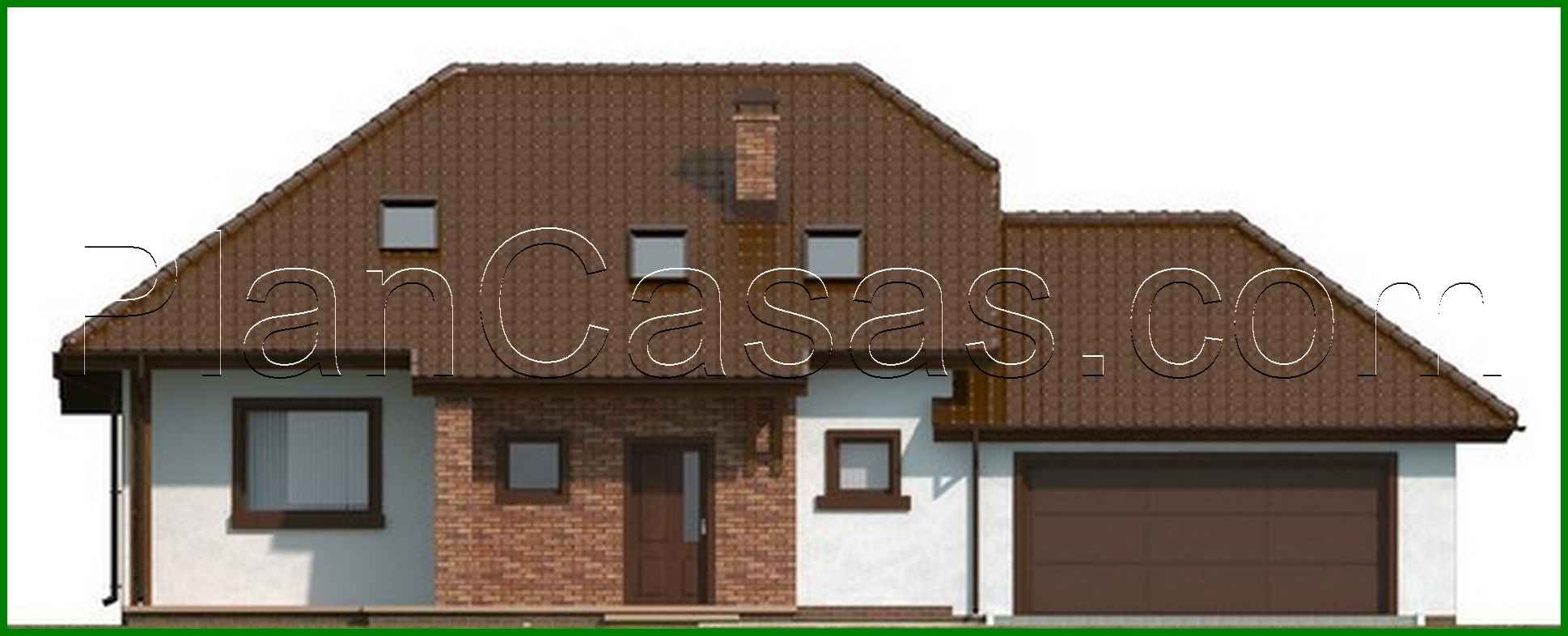 Visualization gallery - House project with an attic and a garage for two cars