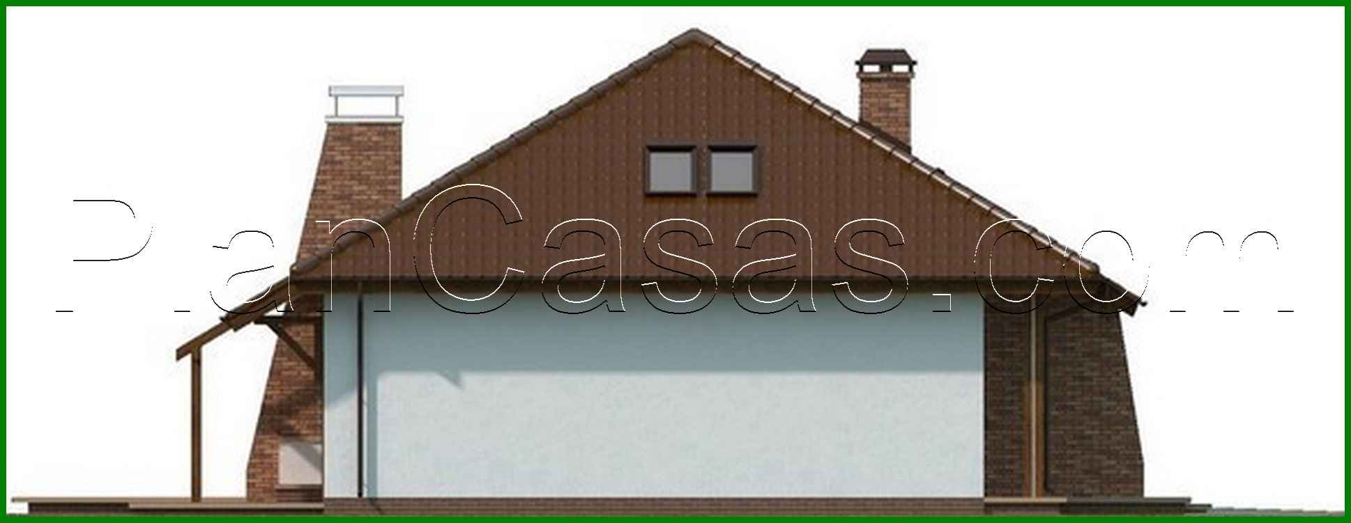 Visualization gallery - House project with an attic and a garage for two cars