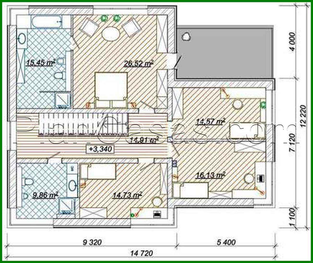 Visualization gallery - Project for the construction of a bright two-story mansion