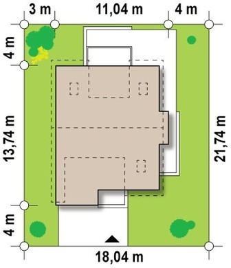 Visualization gallery - Project of a modern house with a garage