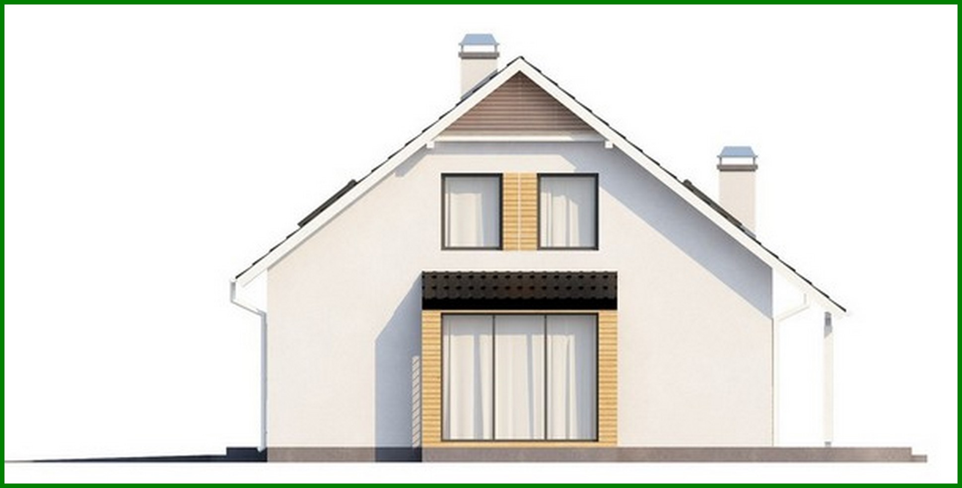 Visualization gallery - Cottage with bay window in the dining room