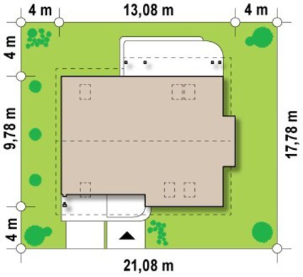 Visualization gallery - Cottage with bay window in the dining room