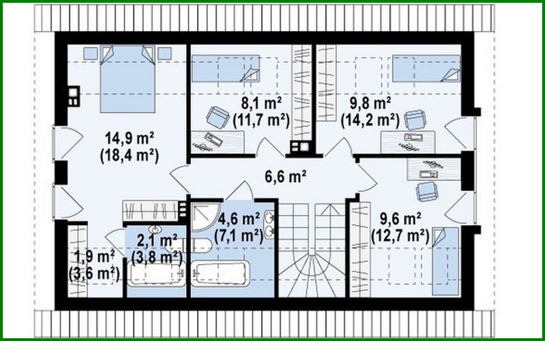 Visualization gallery - Small house project with attic and garage