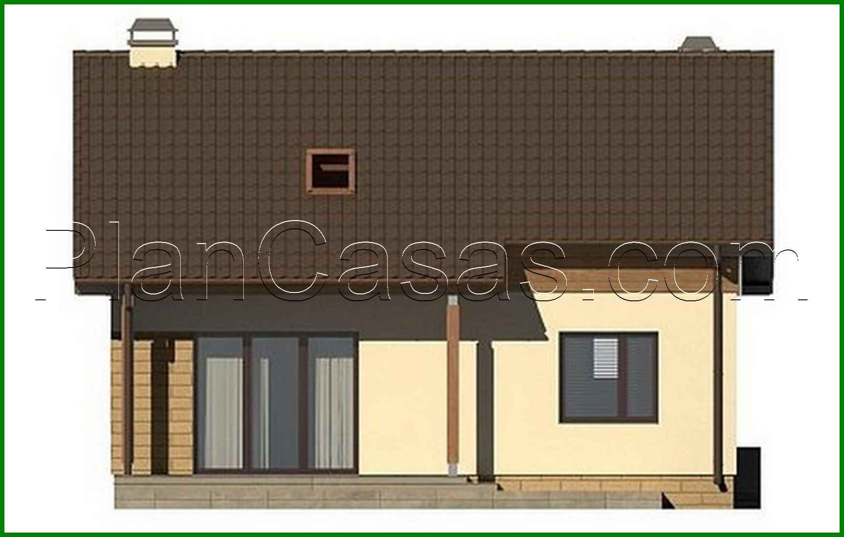 Visualization gallery - The project of a small cozy country cottage in a classic style