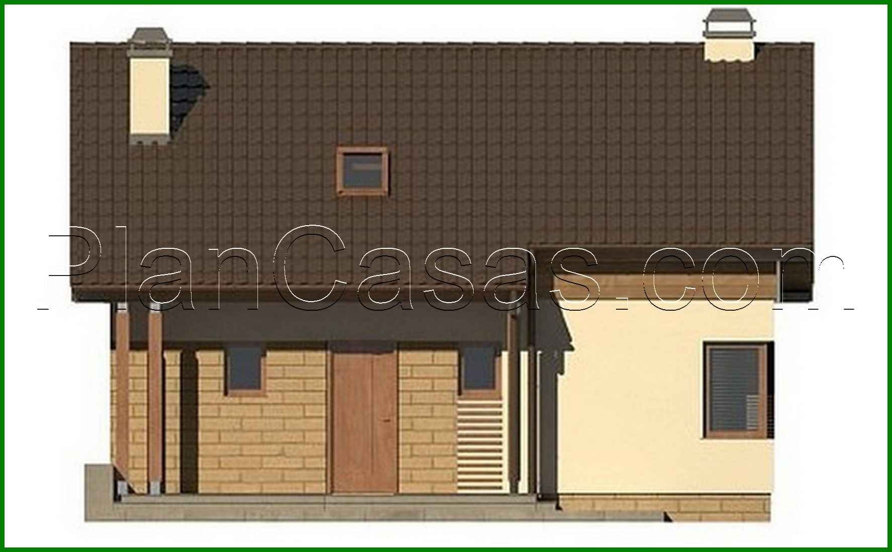 Visualization gallery - The project of a small cozy country cottage in a classic style