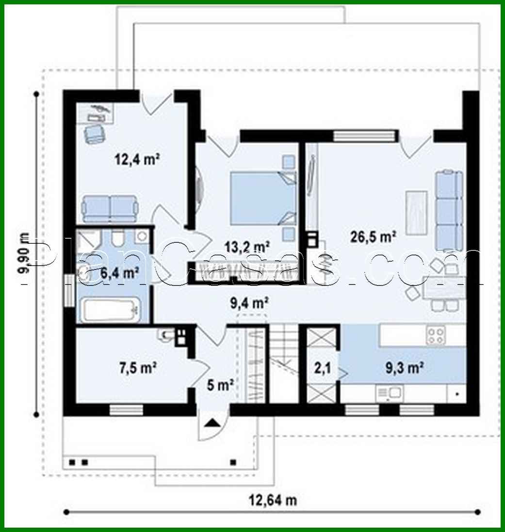Visualization gallery - House project with attic and guest rooms on the ground floor