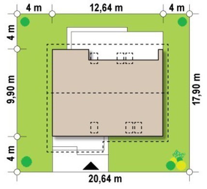 Visualization gallery - House project with attic and guest rooms on the ground floor