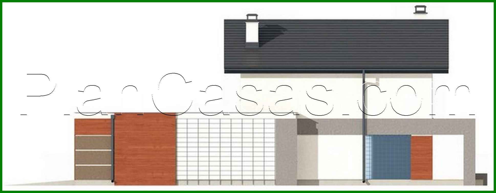 Visualization gallery - The project of a two-story cottage with a garage