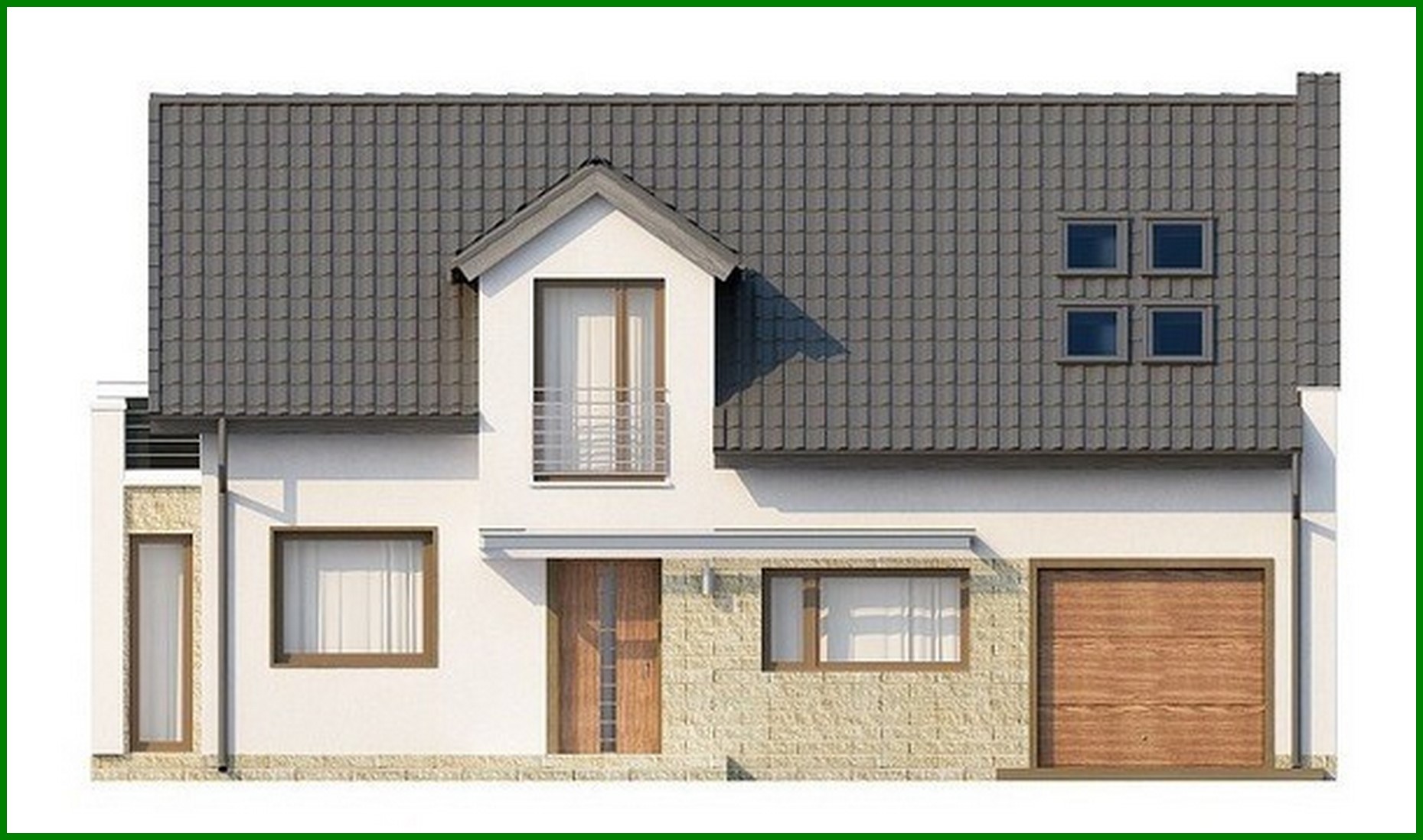 Visualization gallery - The project of a modern cozy cottage