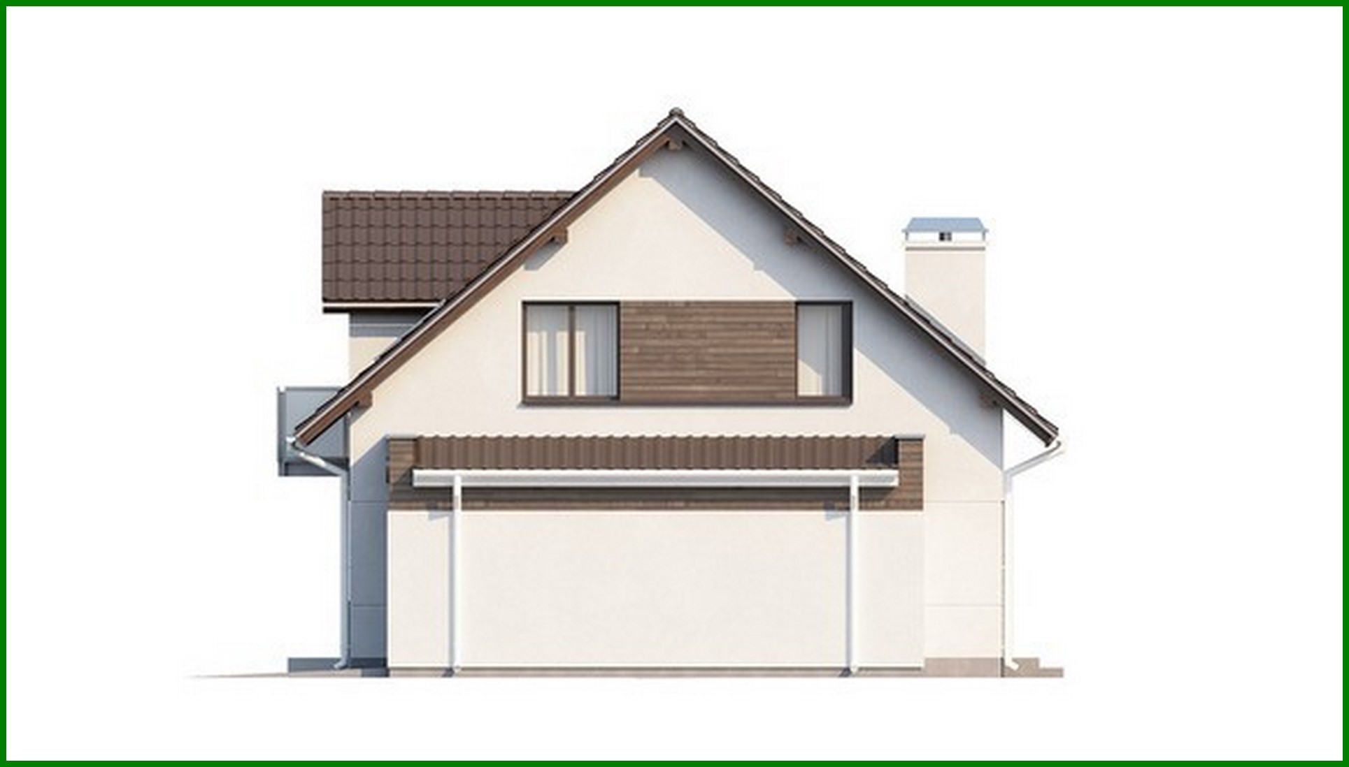 Visualization gallery - House project with a garage and an original attic