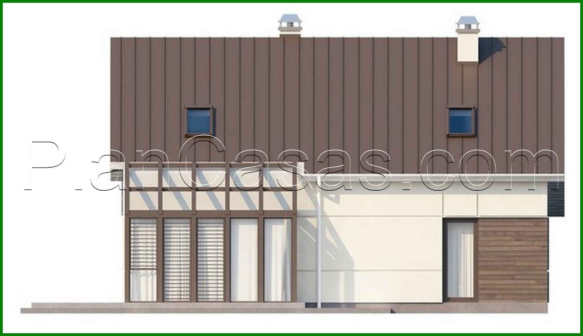 Visualization gallery - House project with attic, additional bedroom, glazed terrace