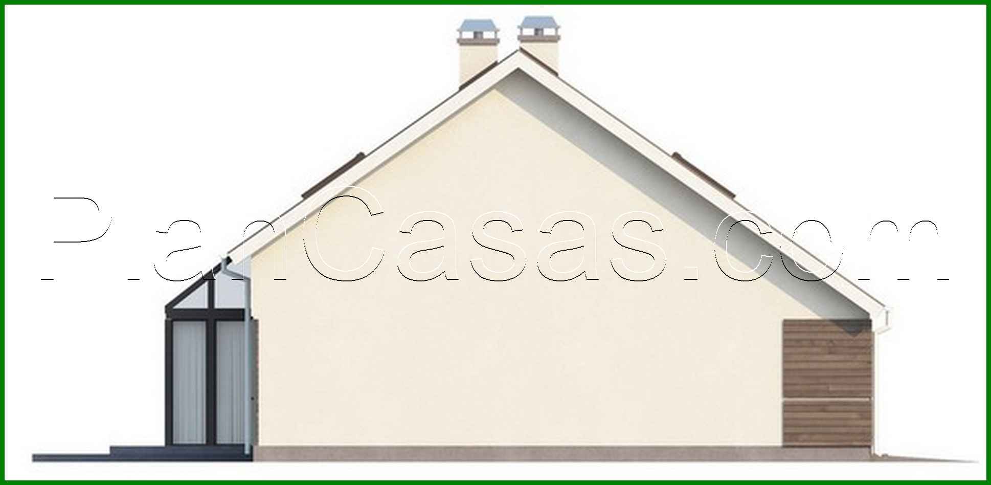 Visualization gallery - House project with attic, additional bedroom, glazed terrace