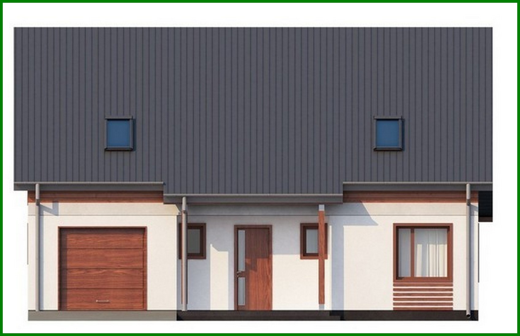 Visualization gallery - The design of the traditional style house with a gable roof