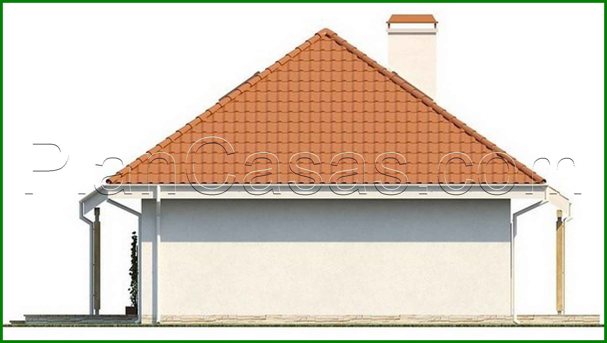 Galería de visualizaciones - Proyecto de casa de una planta con ático de estilo tradicional