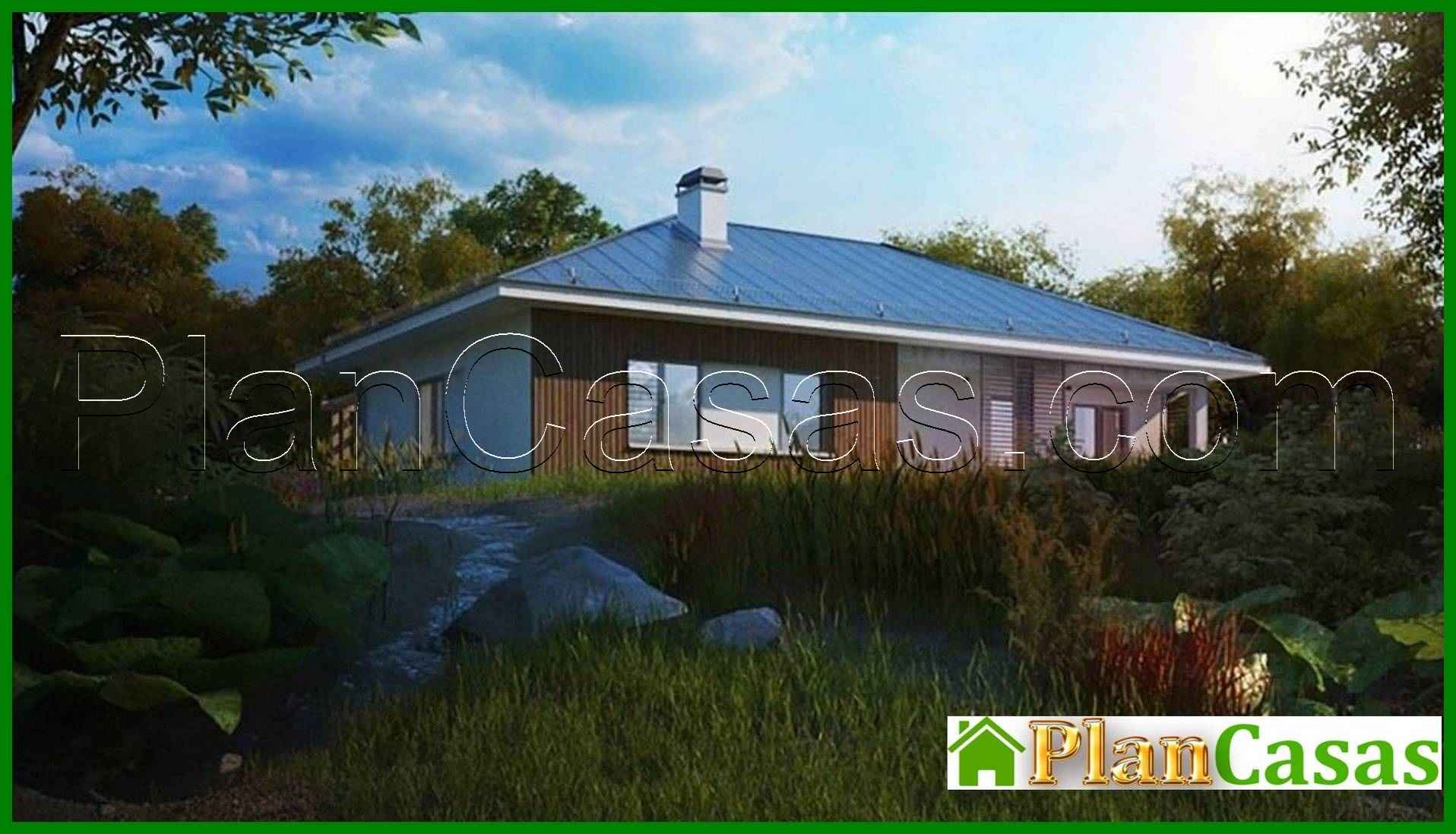 Visualization gallery - The project of a country house with a sloping roof