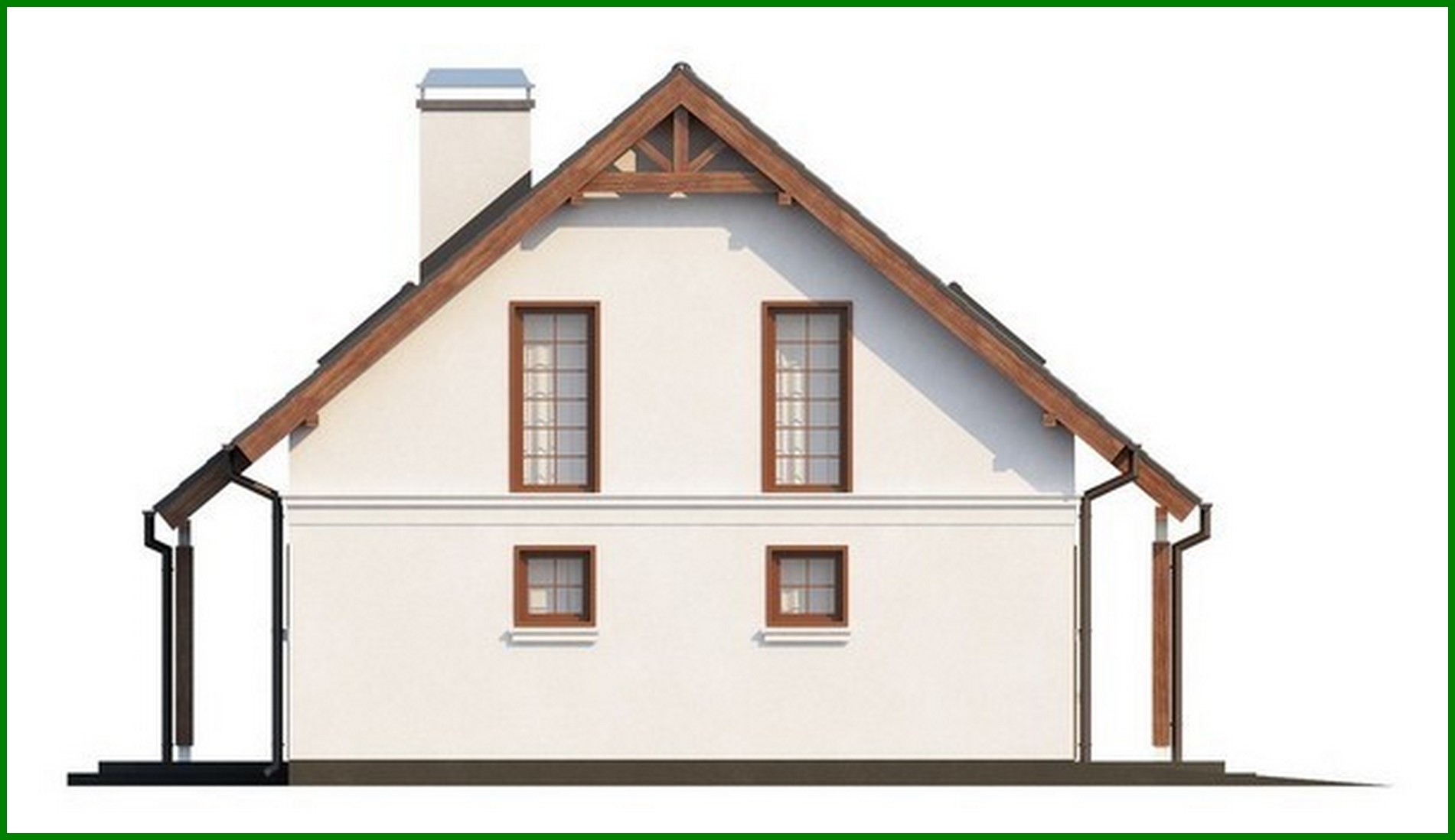 Galería de visualizaciones - Proyecto de casa de campo con garaje integrado, mirador y balcón