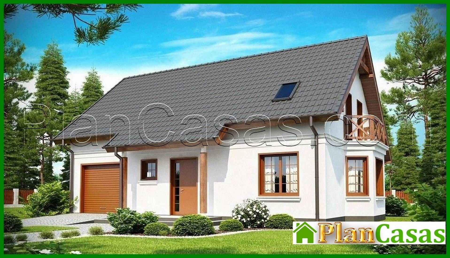 Galería de visualizaciones - Proyecto de casa de campo con garaje integrado, mirador y balcón