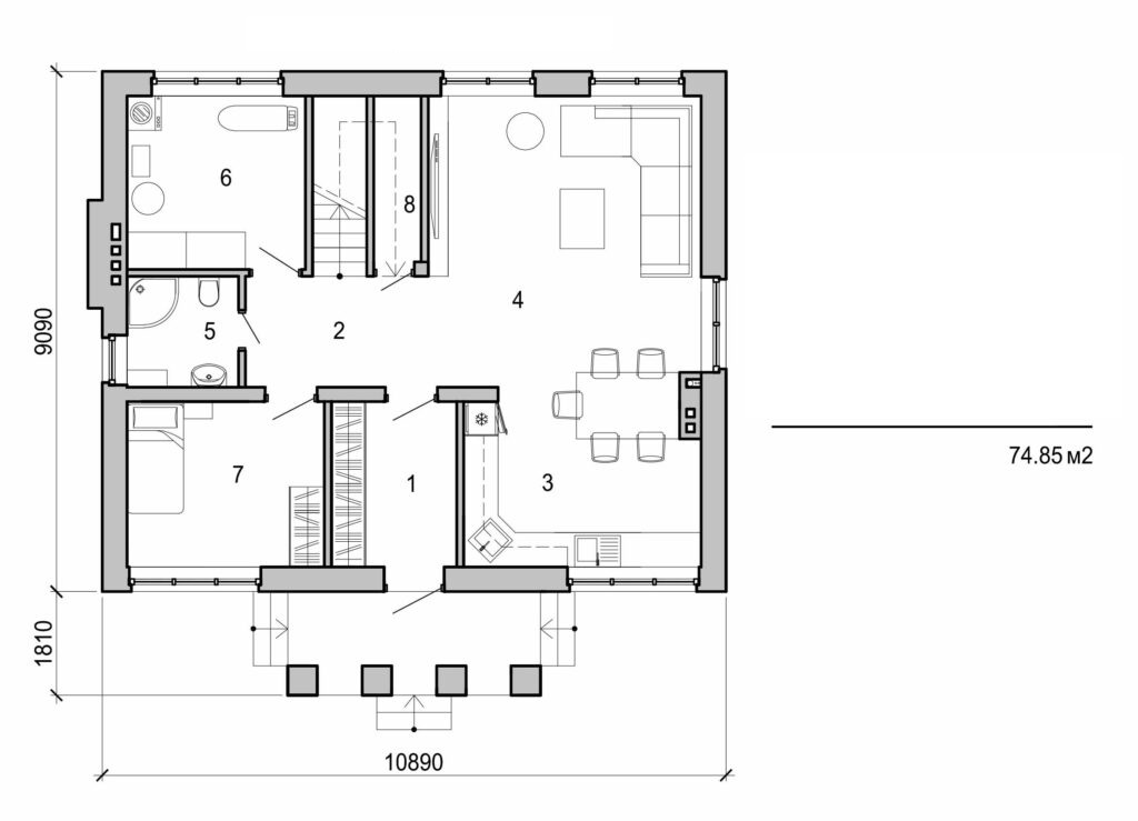Visualization gallery - Two storey house