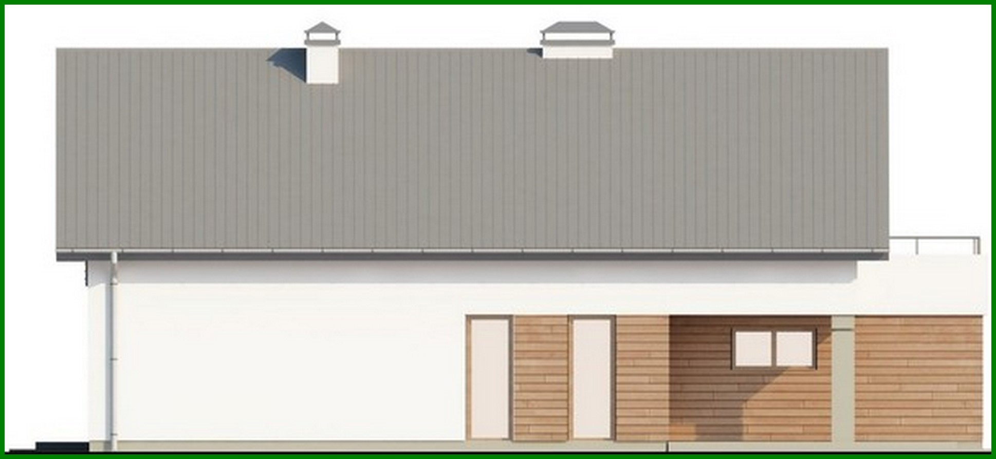 Galería de visualizaciones - Proyecto de casa con una gran terraza sobre el garaje