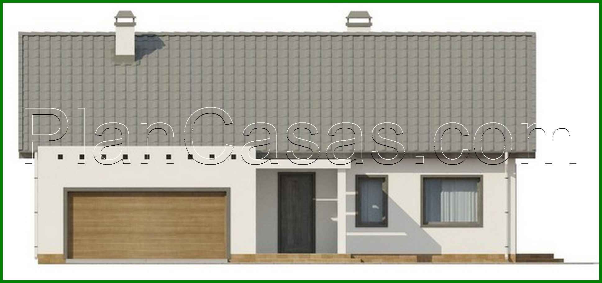 Visualization gallery - Project of a classic cottage with an attic and a mezzanine above the living room