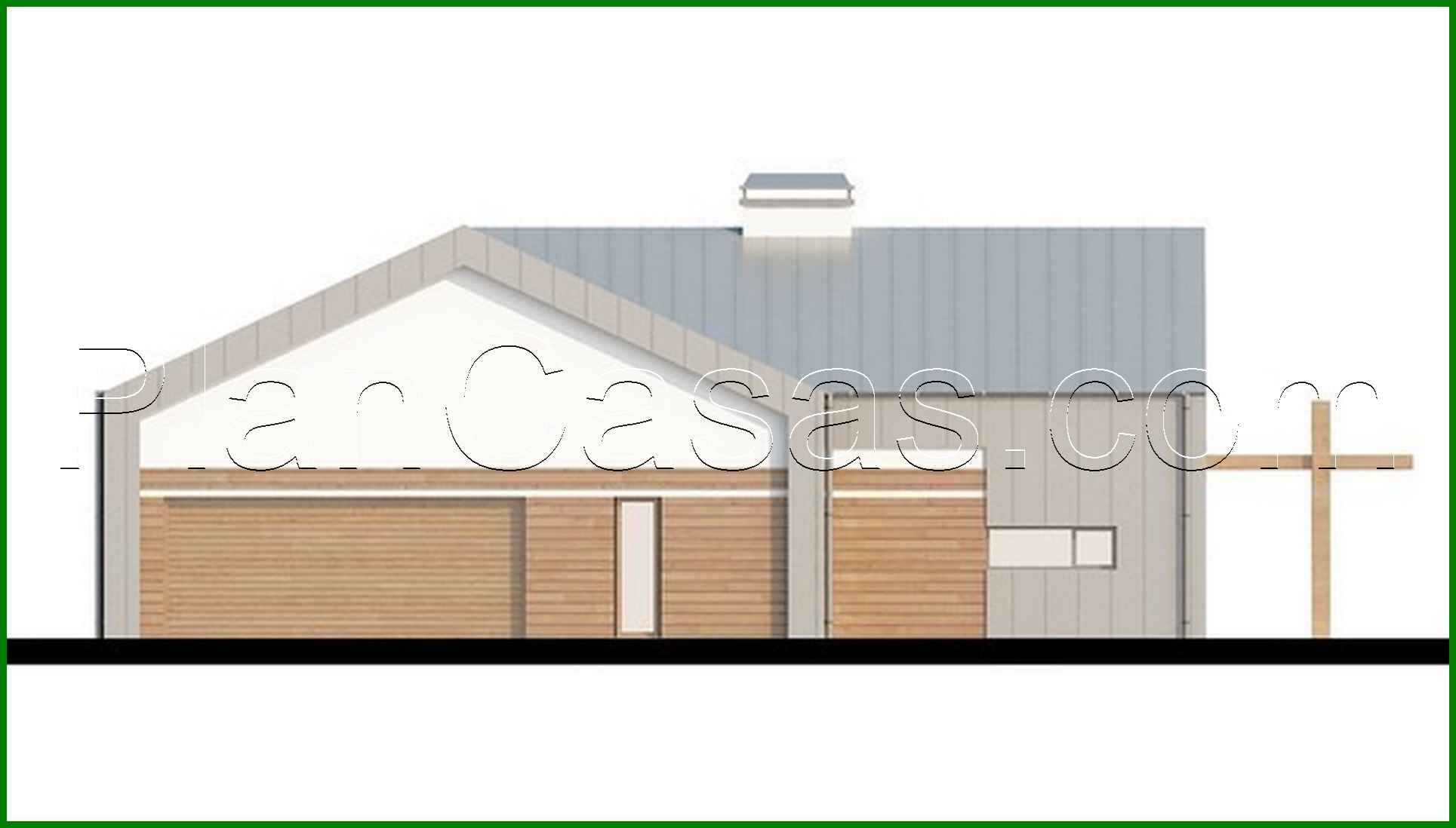 Visualization gallery - Project of a modern unusual one-story house