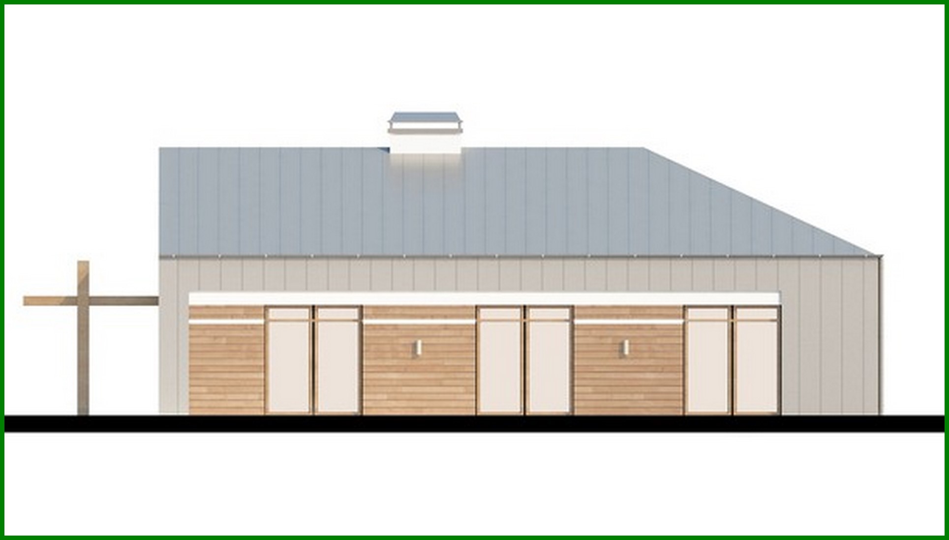 Visualization gallery - Project of a modern unusual one-story house