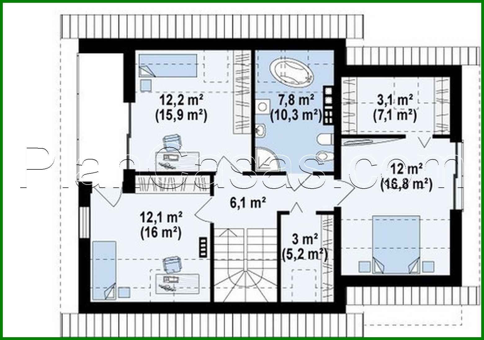 Visualization gallery - The project of a modern stylish small house with an attic, a garage for 1 car
