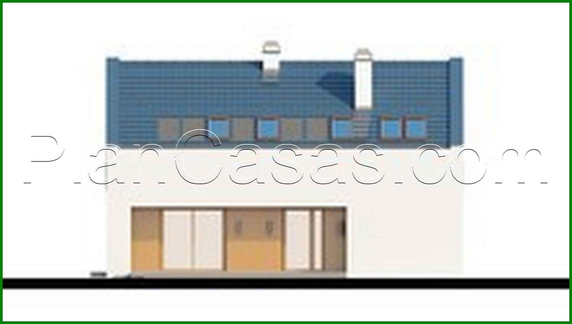 Visualization gallery - The project of a modern bright cottage with a garage and a gable roof