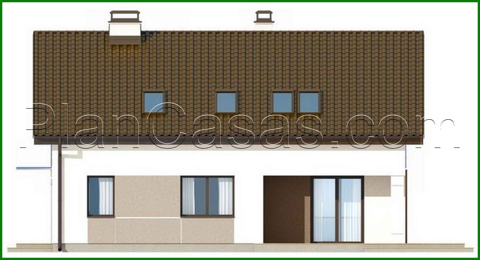 Visualization gallery - The project of an economical small cottage with an attic