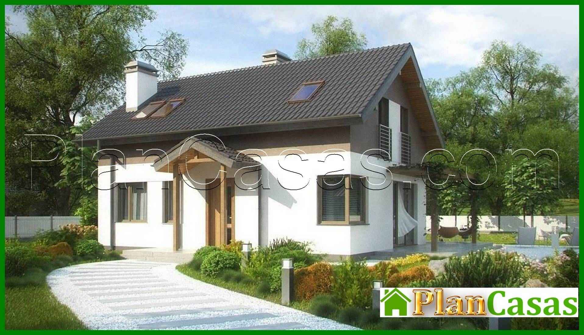 Visualization gallery - The project of a small country house with a corner window in the kitchen