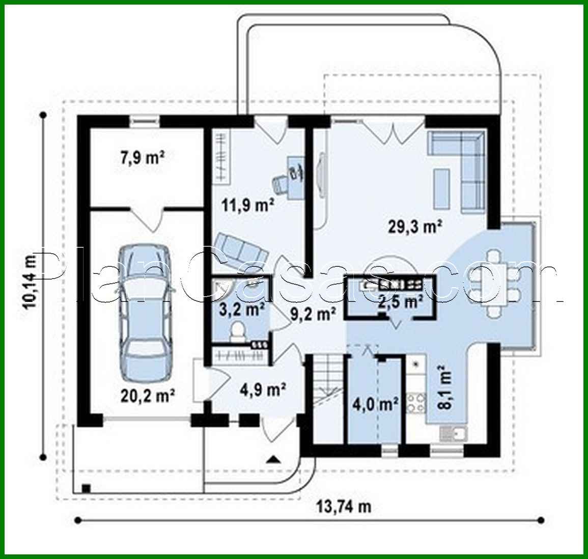 Galería de visualizaciones - Proyecto de casa con ático, mirador acristalado y garaje