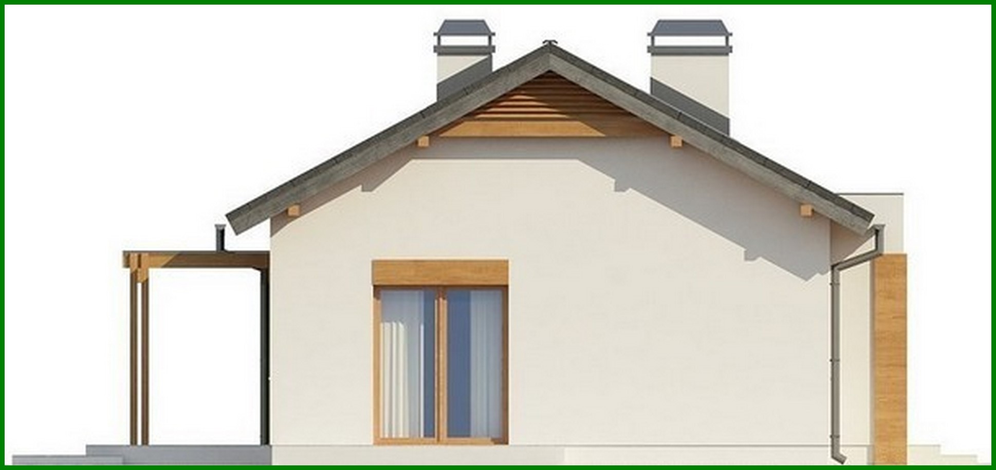 Visualization gallery - The project of a small summer cottage private one-story classic house