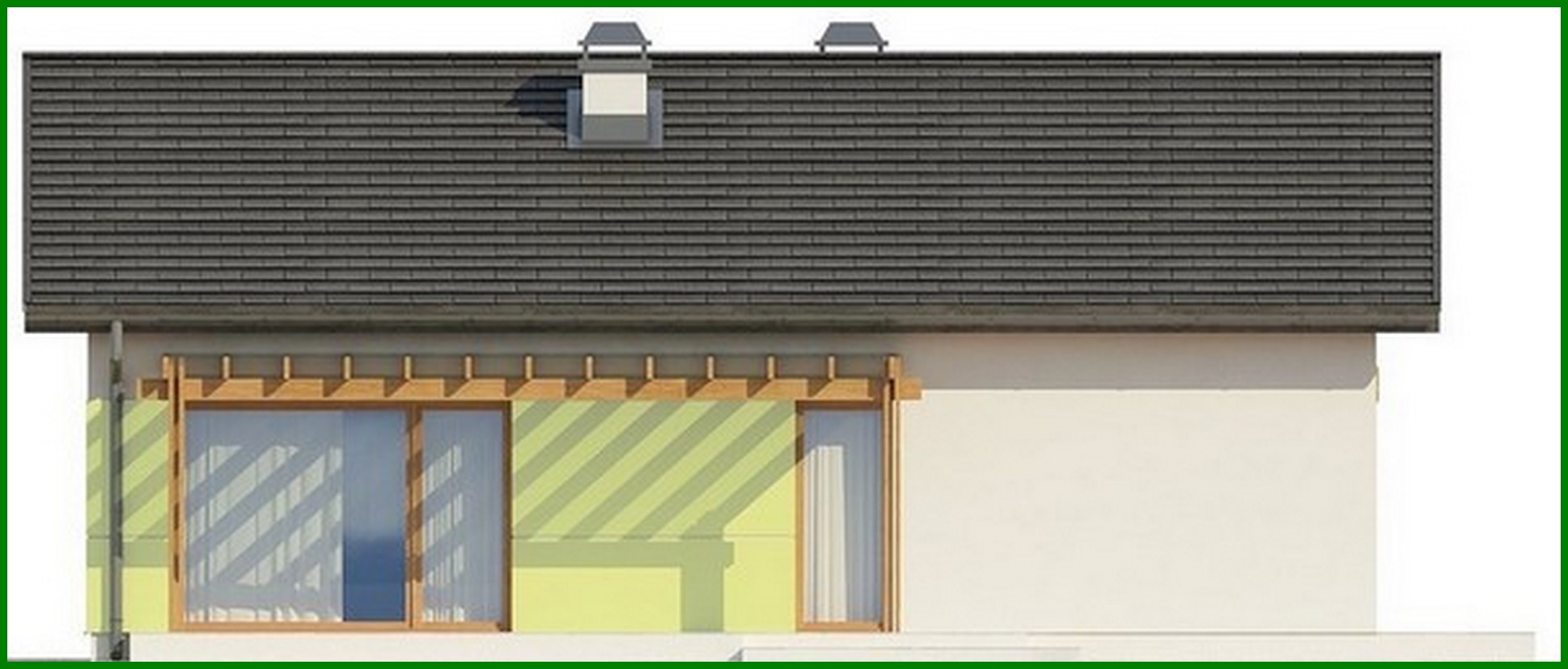 Visualization gallery - The project of a small summer cottage private one-story classic house