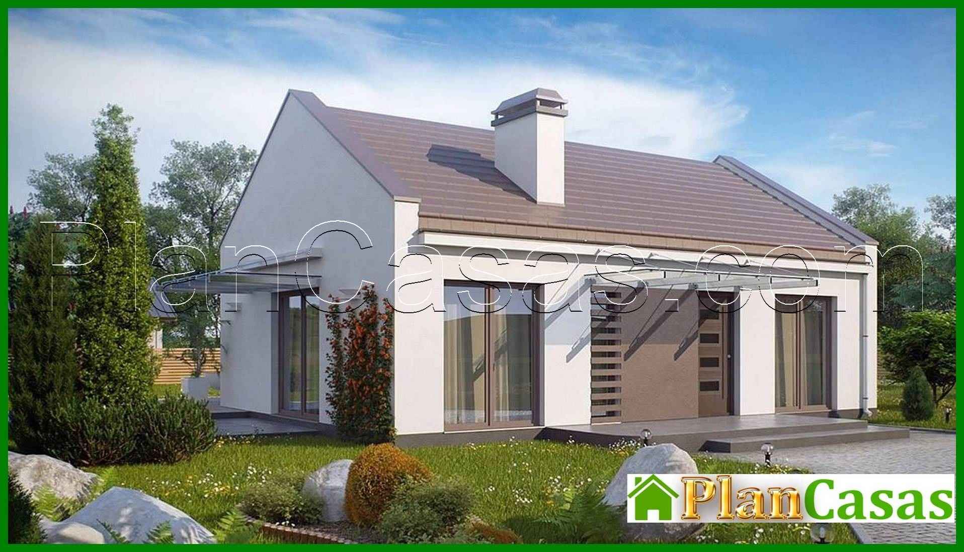 Visualization gallery - The project of a modern one-story private cottage