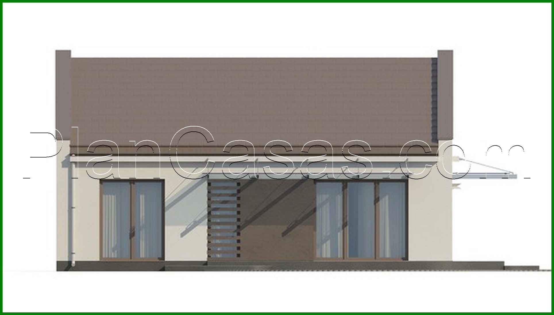 Visualization gallery - The project of a modern one-story private cottage