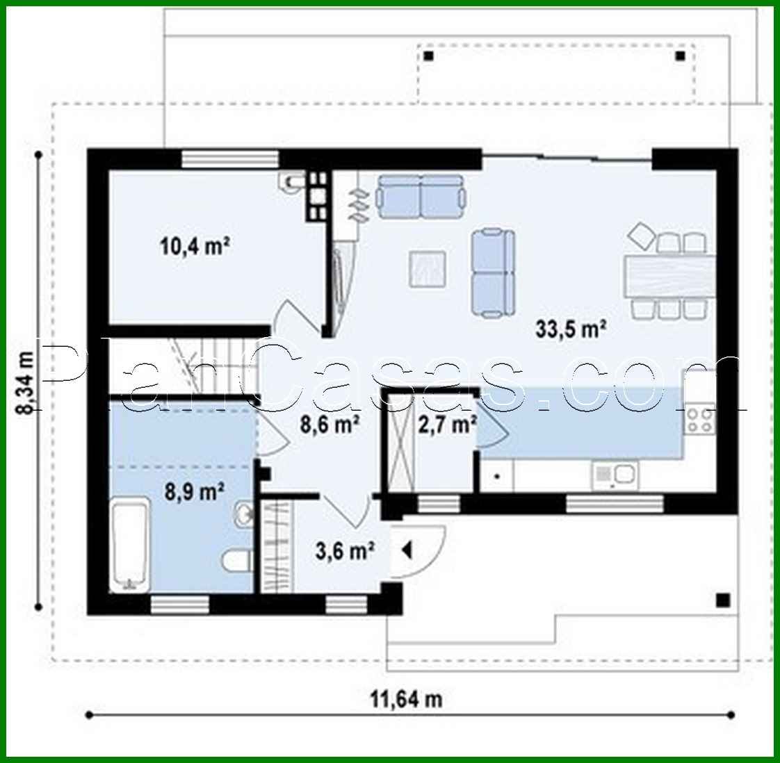 Visualization gallery - The project of an energy-saving house with an attic