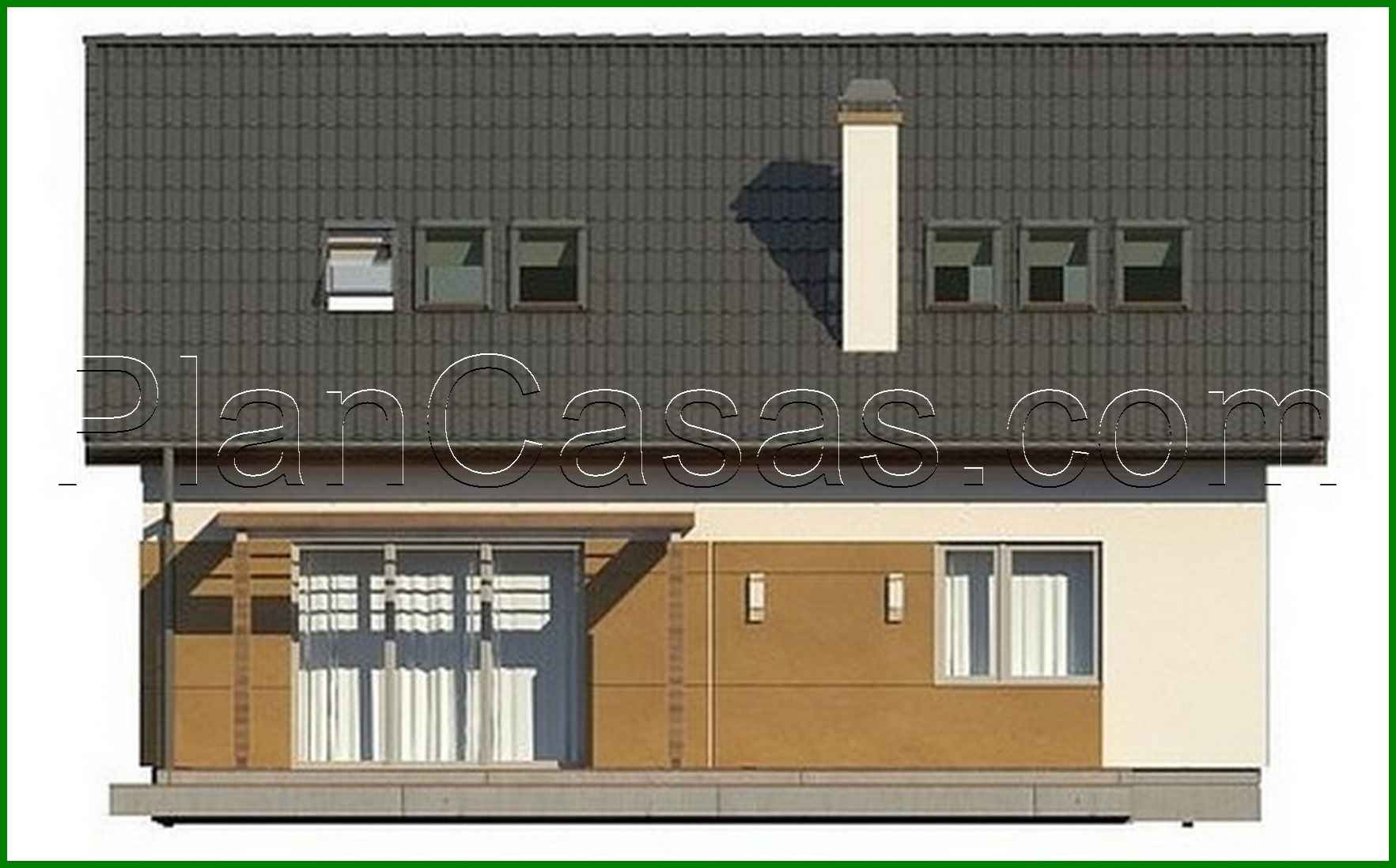 Visualization gallery - The project of an energy-saving house with an attic