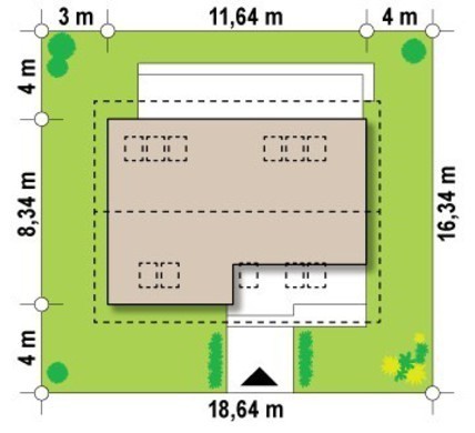 Visualization gallery - The project of an energy-saving house with an attic