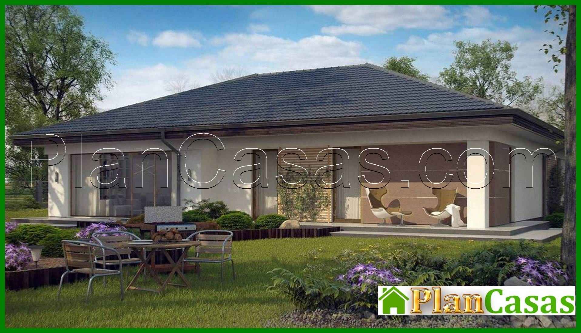 Visualization gallery - The project of a one-story house with a garage for one car