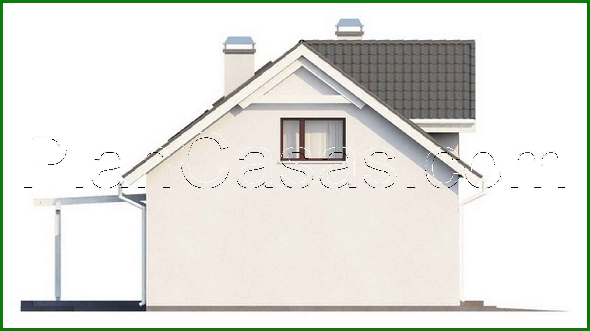 Visualization gallery - Cottage project with built-in garage and attic