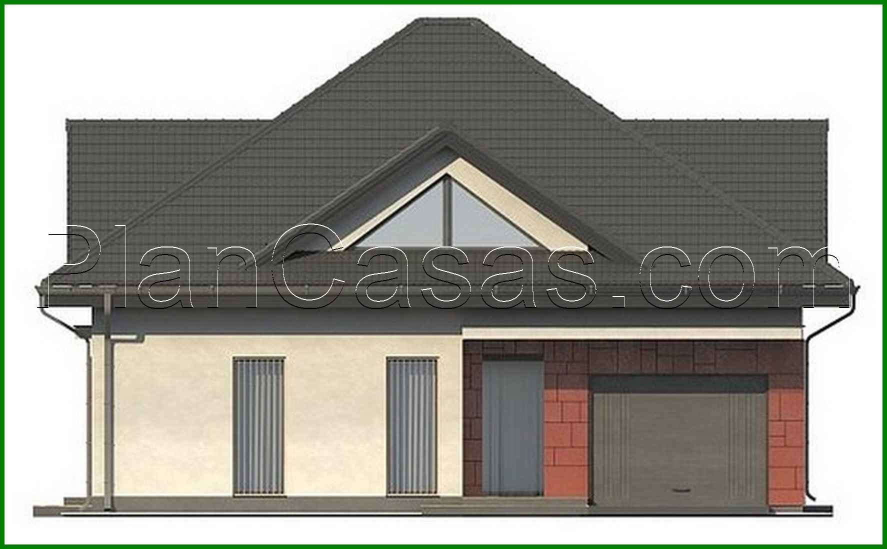 Visualization gallery - House project with integrated garage and glazed living room