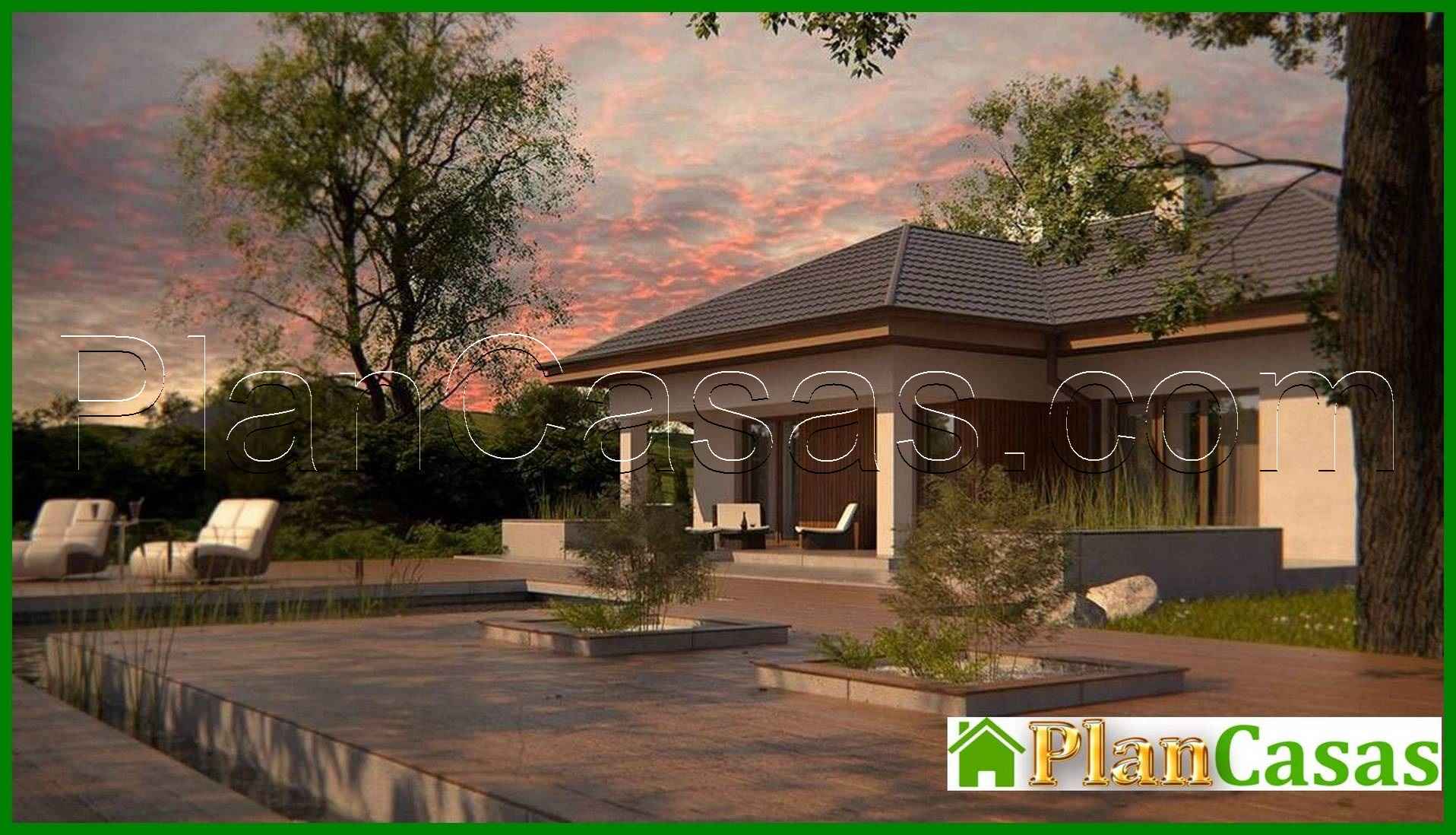 Visualization gallery - Project of a stylish practical one-story house