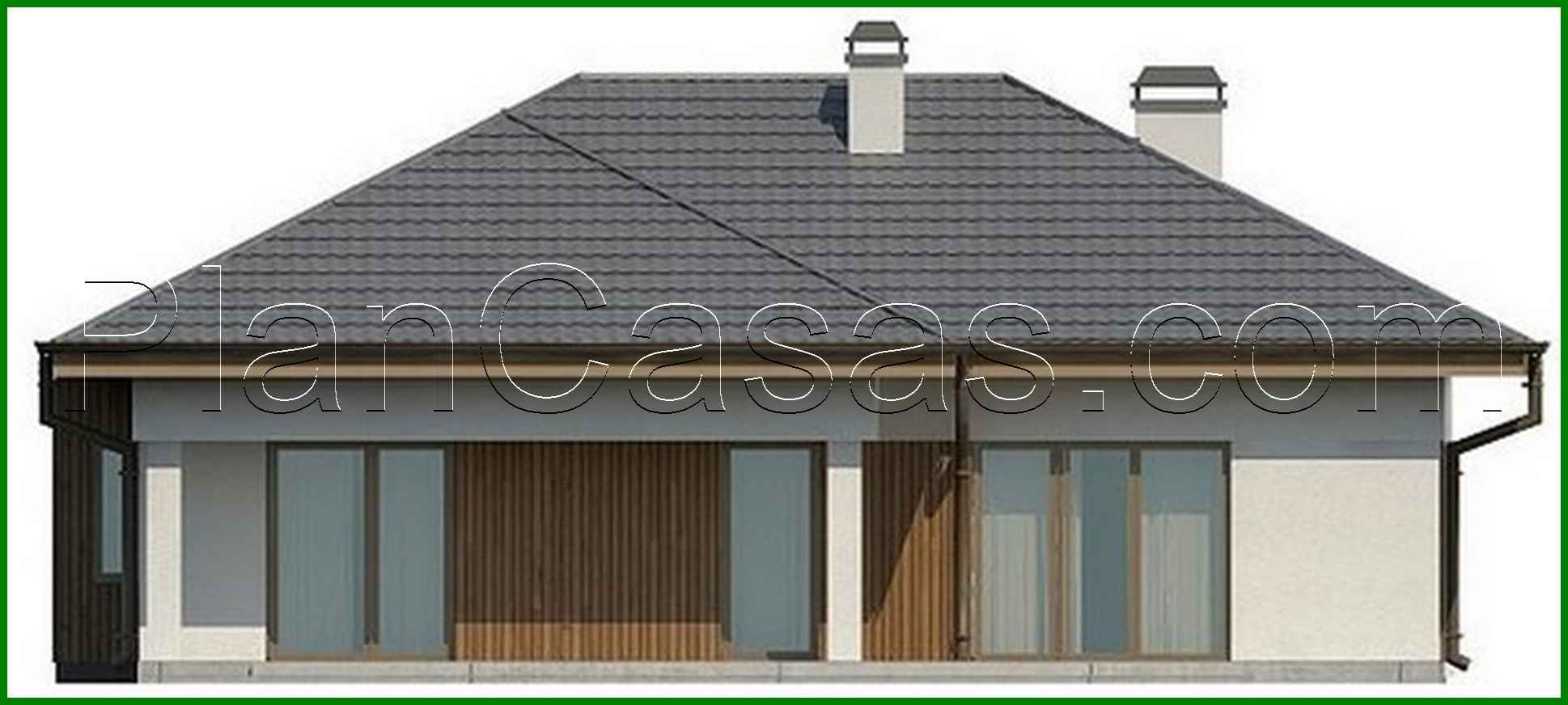 Visualization gallery - Project of a stylish practical one-story house