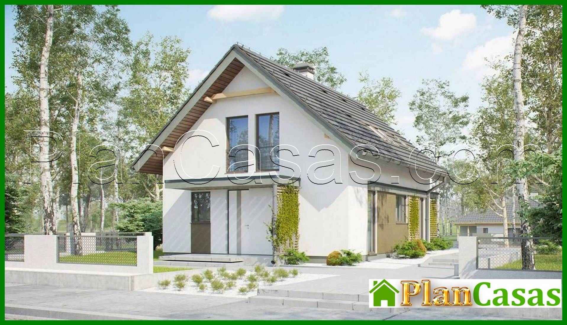 Visualization gallery - The project of a narrow house with an attic in a traditional style