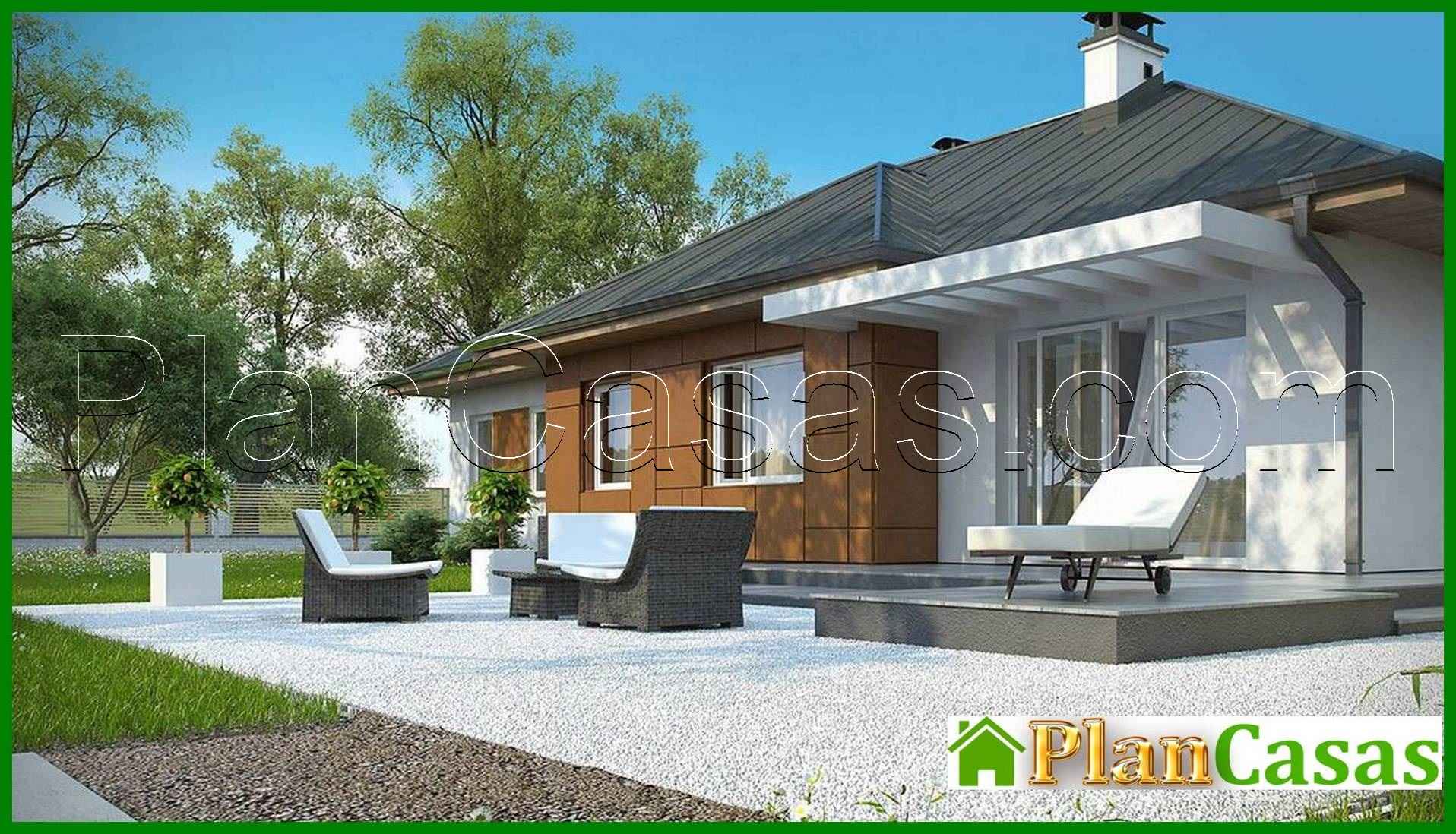 Visualization gallery - The project of a classic one-story house