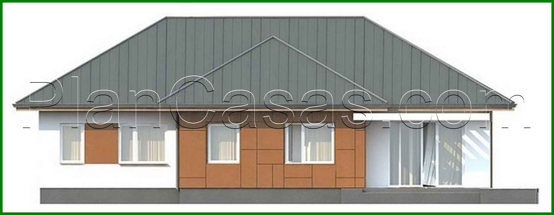 Visualization gallery - The project of a classic one-story house