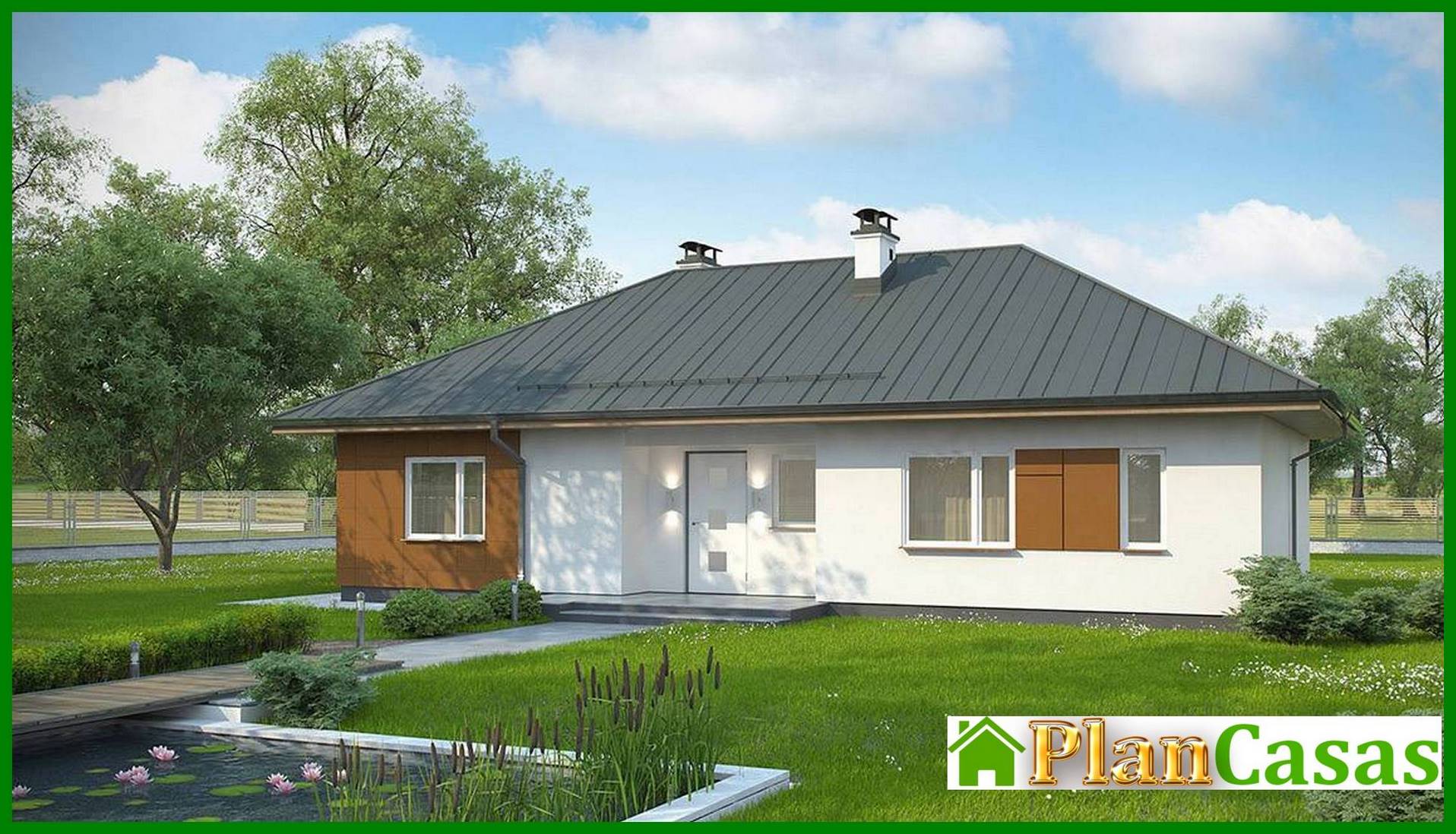 Visualization gallery - The project of a classic one-story house